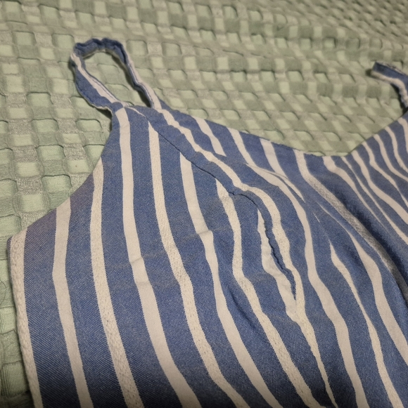 Old Navy Blue and White Striped Dress - Picture 3 of 7